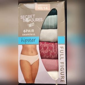 Secret Treasures size 4x/14 hipster panties